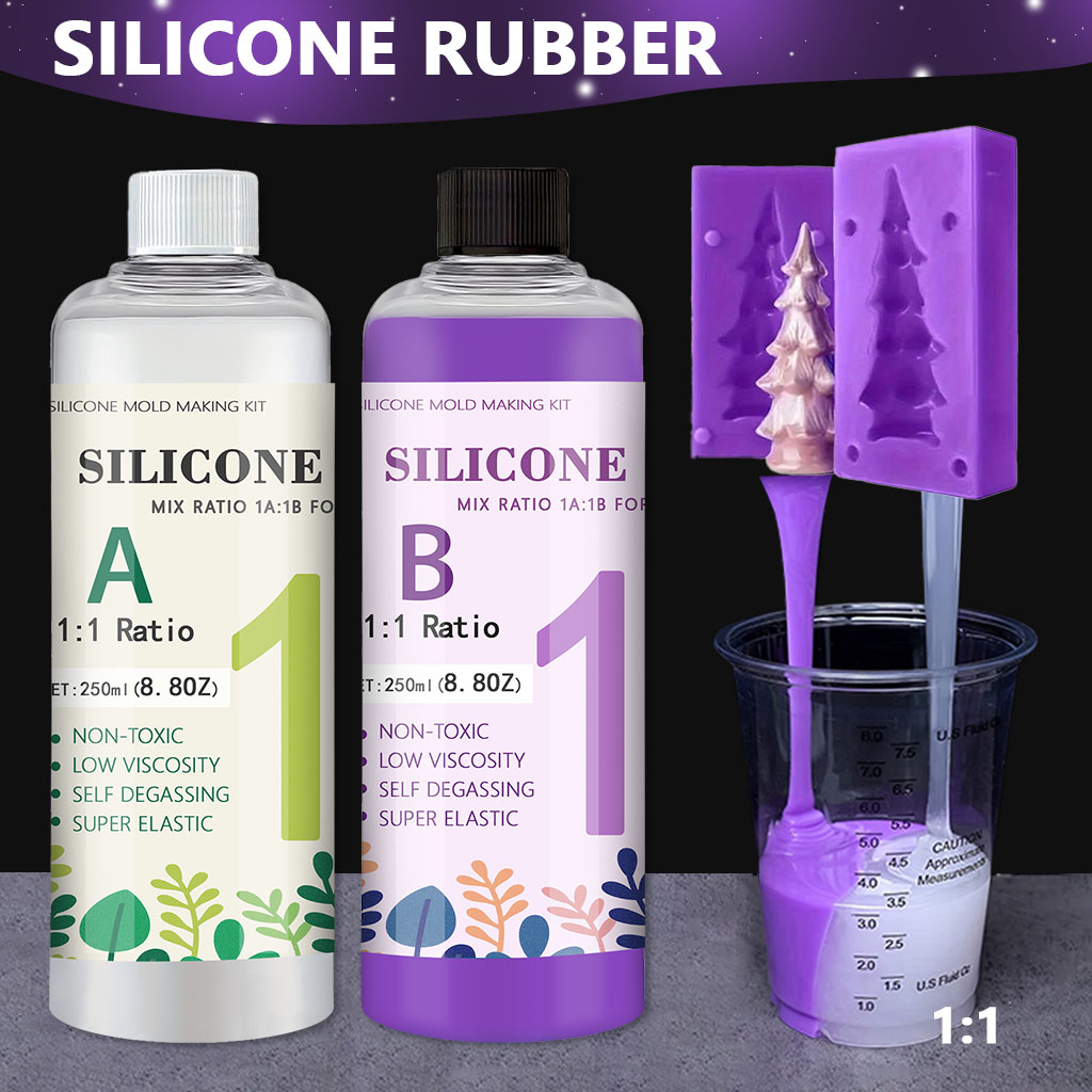 Soap Making Ingredient - 17.6oz Purple Liquid Silicone Rubber, RTV