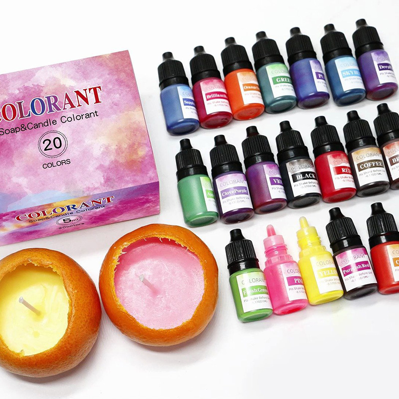 Soap Making Ingredient - 20 colors Candle Wax Pigment Liquid