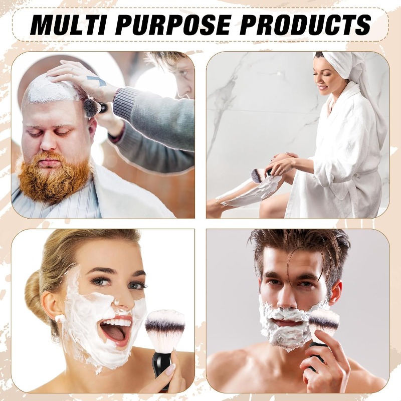 1Pcs Beard Shaving Brush, Wood - Soap Making Equipment ulasan dan harga