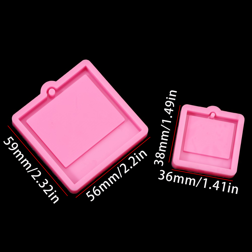Photo Frame Epoxy Resin Keycha - Soap Making Equipment ulasan dan harga