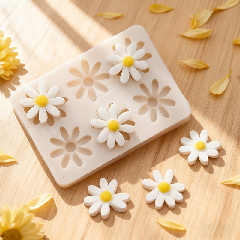 1pc 3D Daisy Sunflower Silicon - Soap Making Equipment ulasan dan harga