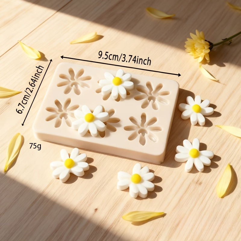 1pc 3D Daisy Sunflower Silicon - Soap Making Equipment ulasan dan harga