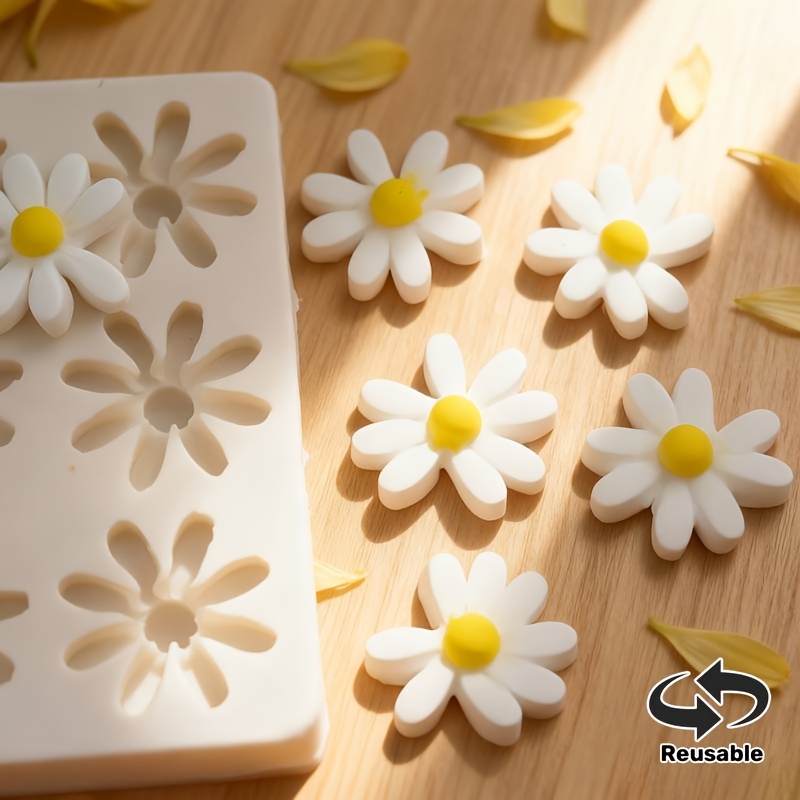 1pc 3D Daisy Sunflower Silicon - Soap Making Equipment ulasan dan harga