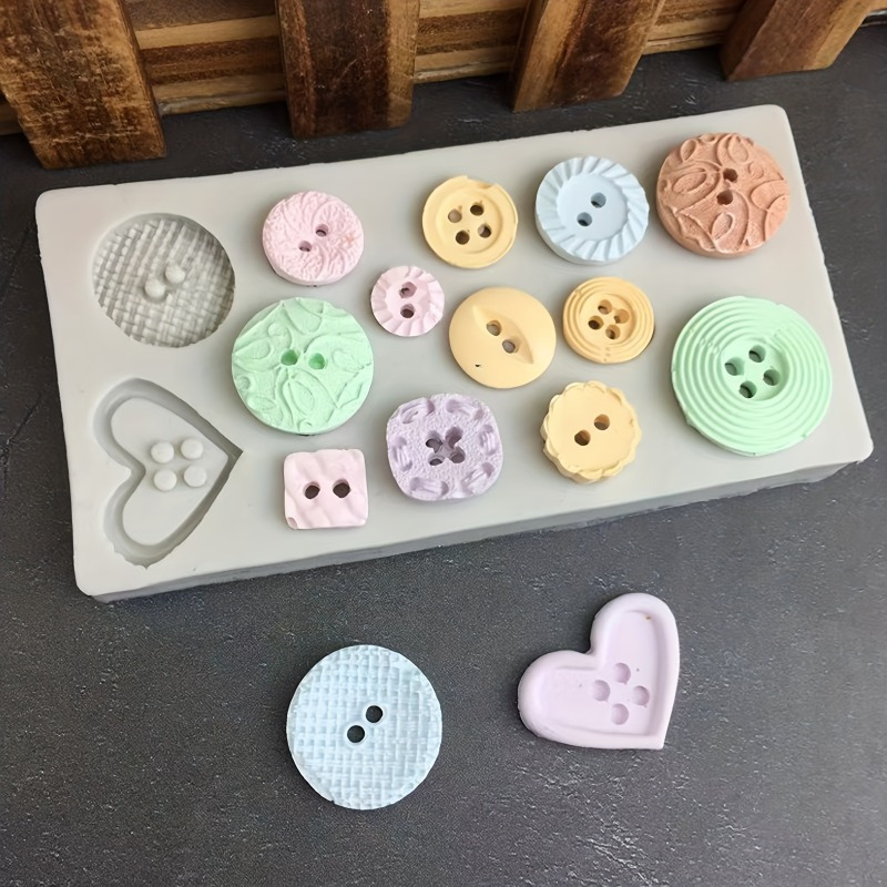 Buttons Shape Silicone Mold Si - Soap Making Equipment ulasan dan harga