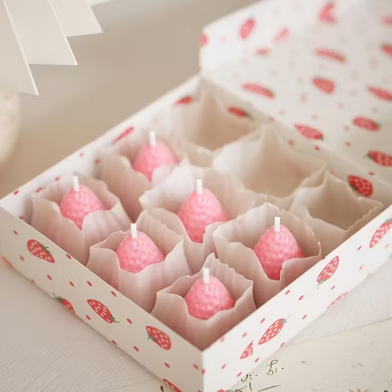Strawberry Silicone Candle Mol - Soap Making Equipment ulasan dan harga