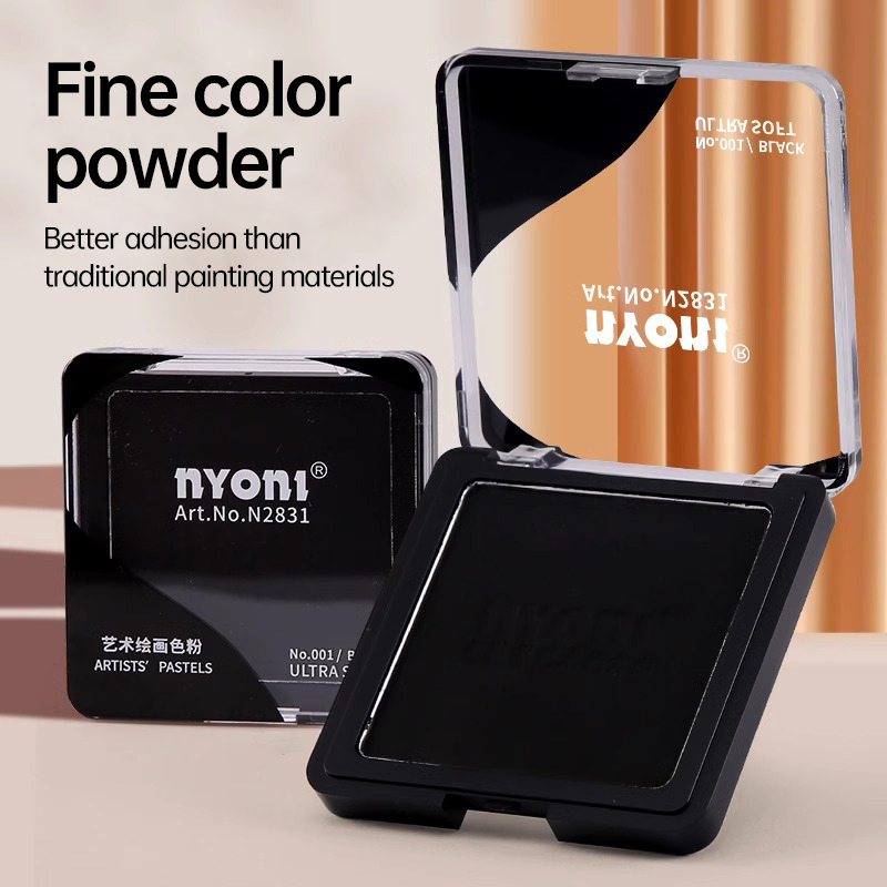NYONI 6Colors DRY WET Sketch T - Activated Charcoal Powder ulasan dan harga