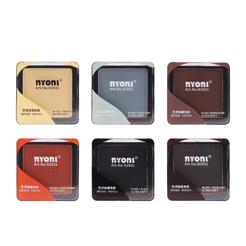 NYONI 6Colors DRY WET Sketch T - Activated Charcoal Powder ulasan dan harga
