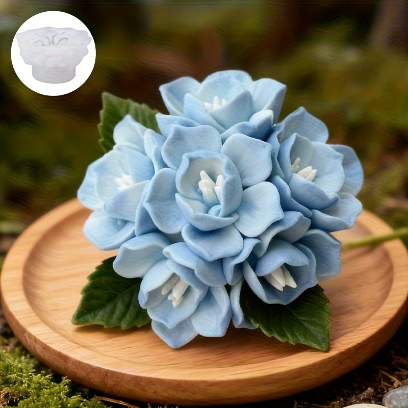 1 Hydrangea Candle Silicone Mo - Soap Making Equipment ulasan dan harga