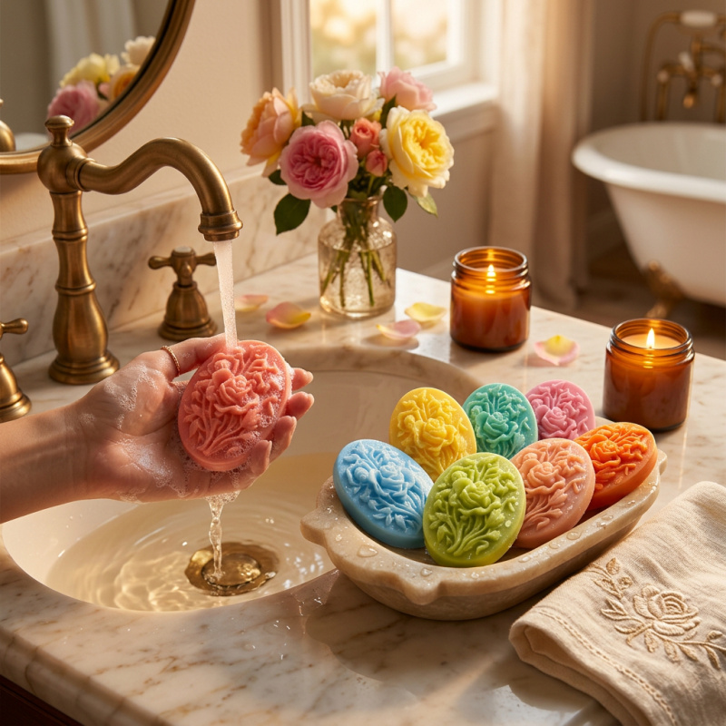 4 Silicone mold with flower sh - Soap Making Equipment ulasan dan harga